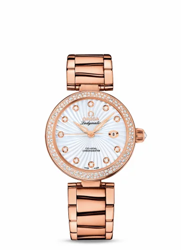 Omega LadyMatic Co-Axial 34 Red Gold / Diamond / MOP/ Bracelet 425.65.34.20.55.003 (42565342055003)